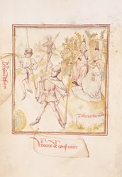 The man led astray having second thoughts and the delights of the world, from 